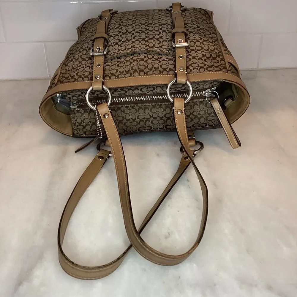 Coach Bag Purse Handbag Signature Mini C Jacquard EW Gallery Tote Pocketbook